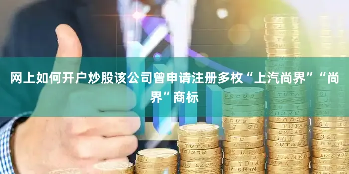 网上如何开户炒股该公司曾申请注册多枚“上汽尚界”“尚界”商标